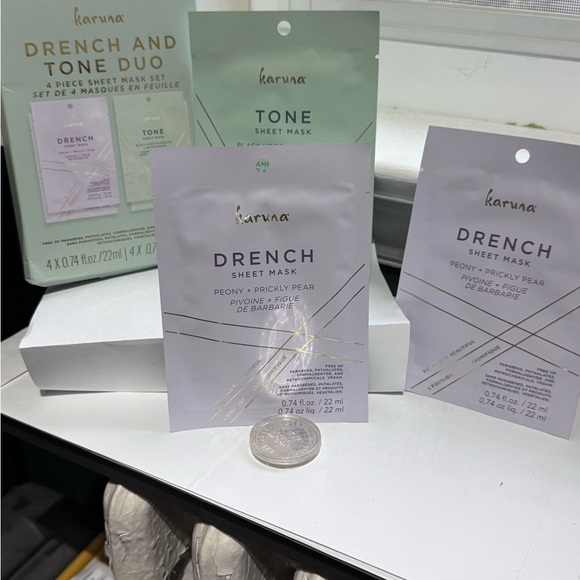 💥Karuna Drench and Tone Duo Sheet Face Mask Kit - Set of 3💥 - Picture 4 of 16